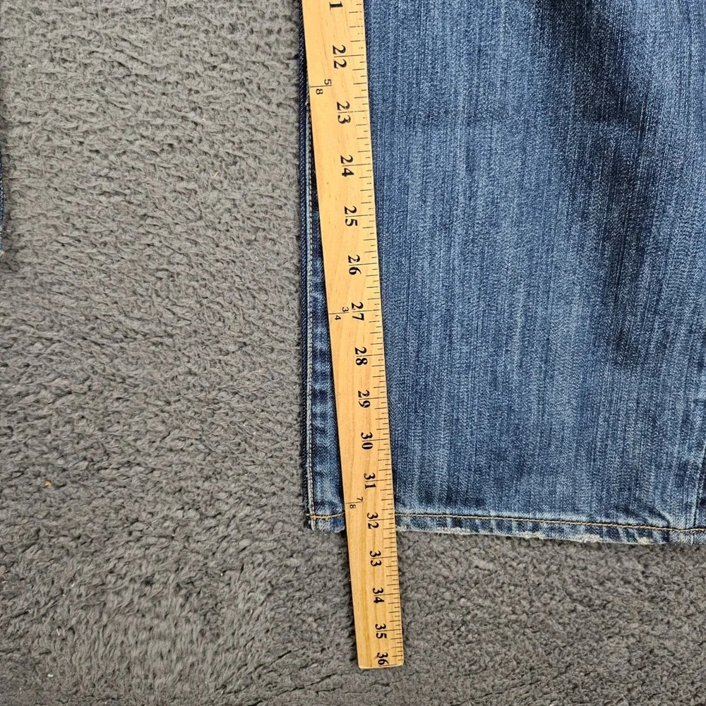 Seven7 Premium Mens Blue‎ Medium Wash Straight Leg Jeans Size 36x32 - Picture 5 of 10